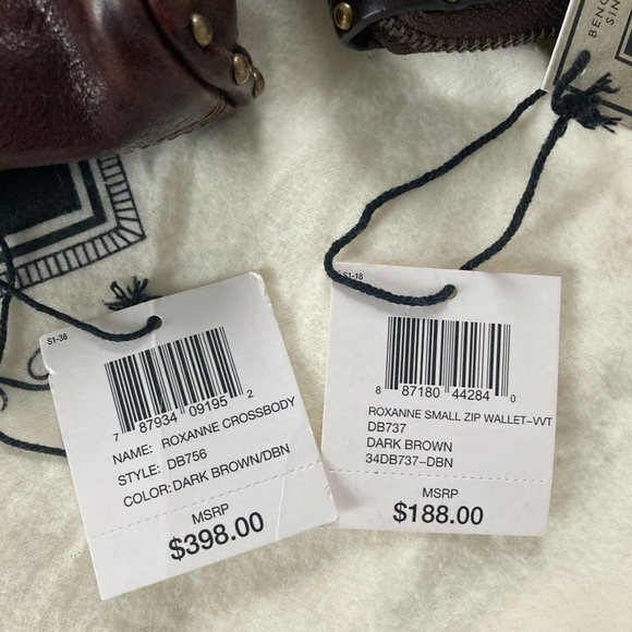 RARE Frye Roxanne Magazine Crossbody and Wallet in Dark Brown - Picture 13 of 16